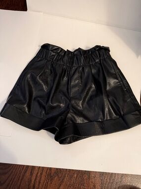 Alice + Olivia Leather Shorts